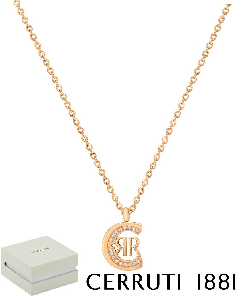 【Cerruti 1881】限量2折 義大利經典LOGO項鍊 全新專櫃展示品(N017SR)