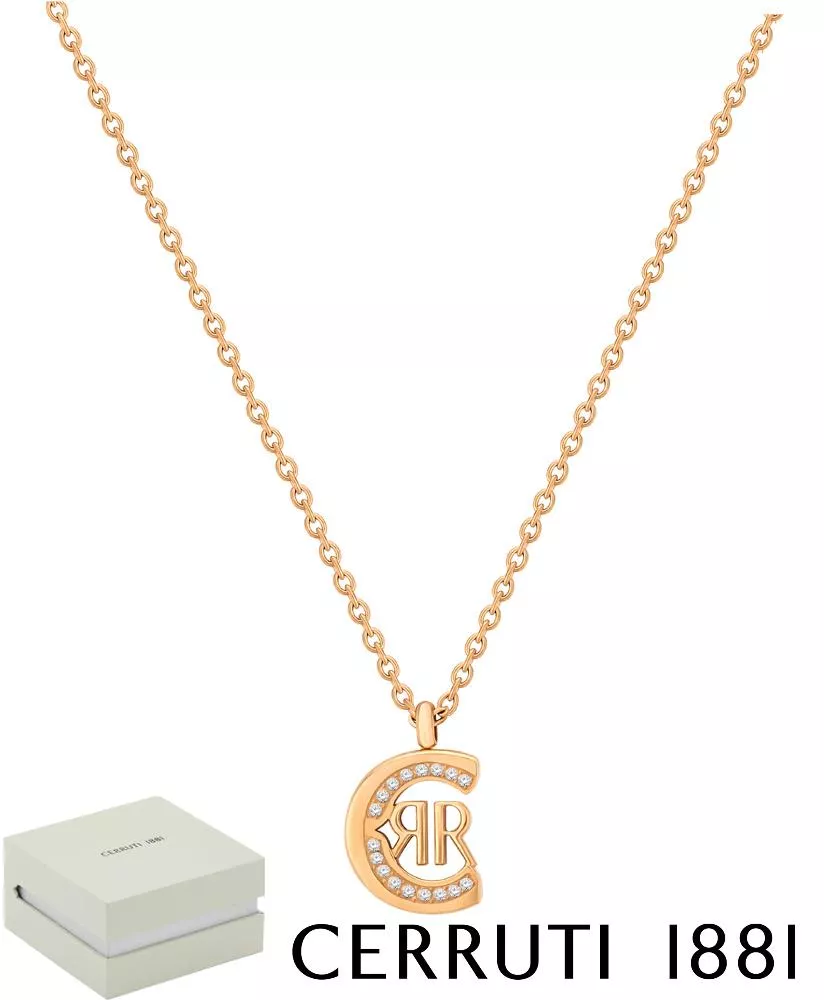 【Cerruti 1881】義大利經典LOGO項鍊 (N017SR)