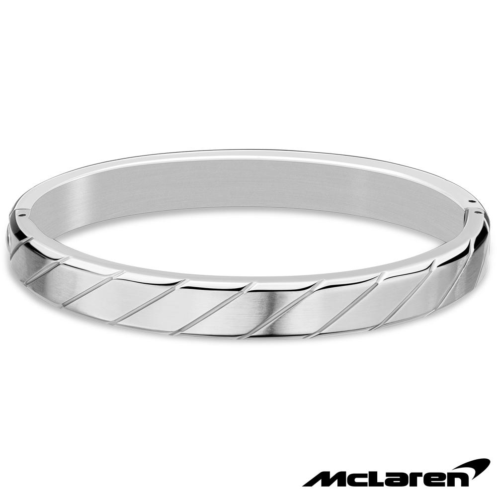 【McLaren 邁拉輪】限量2折 頂級英國超跑不銹鋼碳纖維手環 全新專櫃展示品(MG0111 65x52mm)