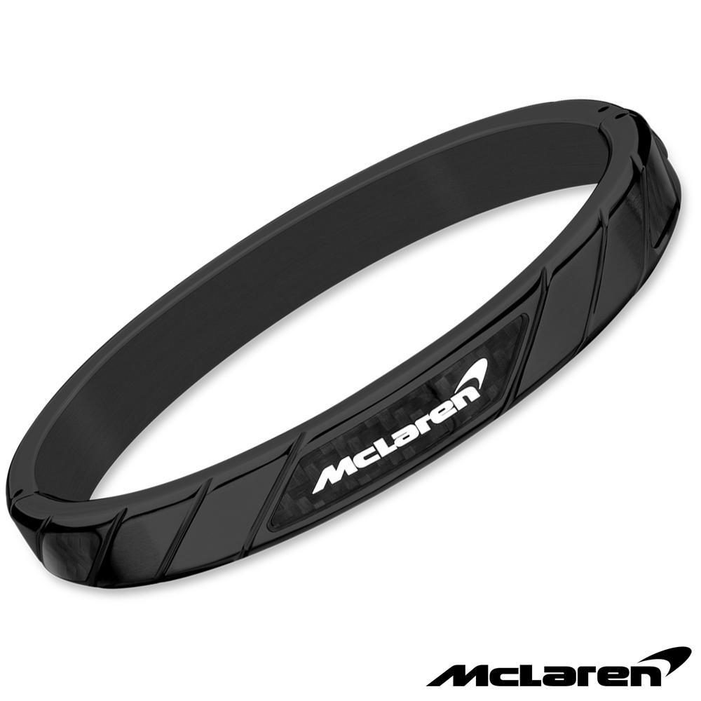 【McLaren 邁拉輪】限量2折 頂級英國超跑不銹鋼碳纖維手環 全新專櫃展示品(MG0112 65x52mm)