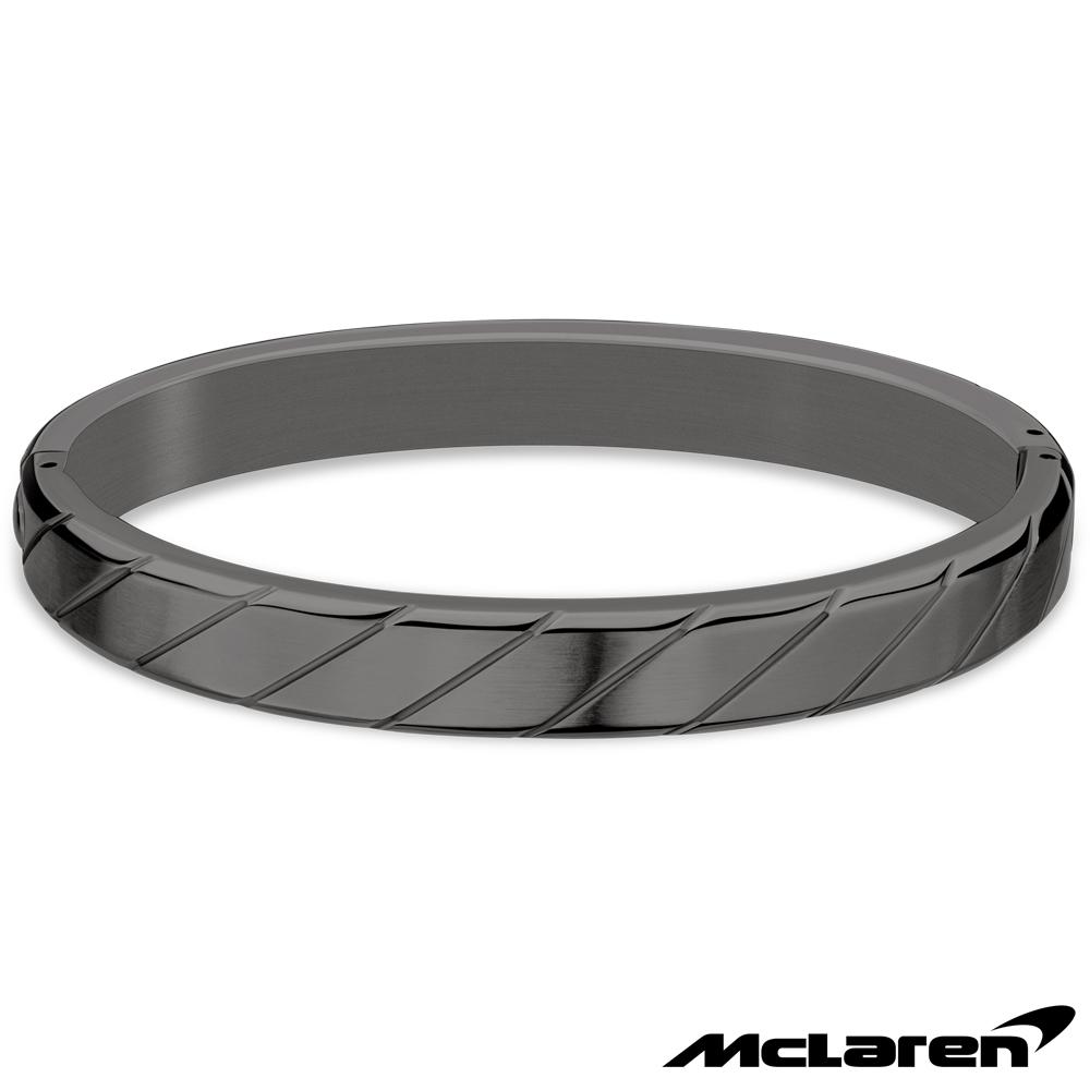 【McLaren 邁拉輪】限量2折 頂級英國超跑不銹鋼碳纖維手環 全新專櫃展示品(MG0103 60x48mm)