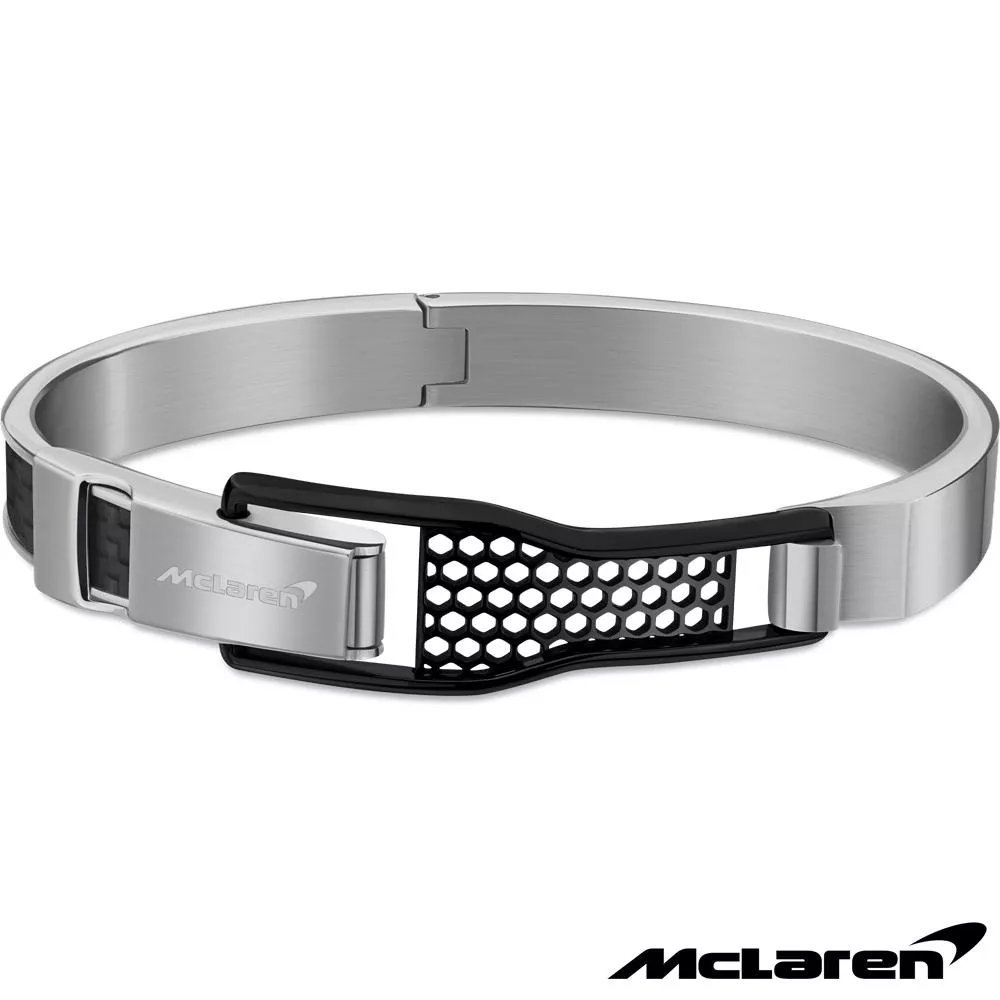 【McLaren 邁拉輪】頂級英國超跑不銹鋼碳纖維手環 (MG0411 65x52mm)