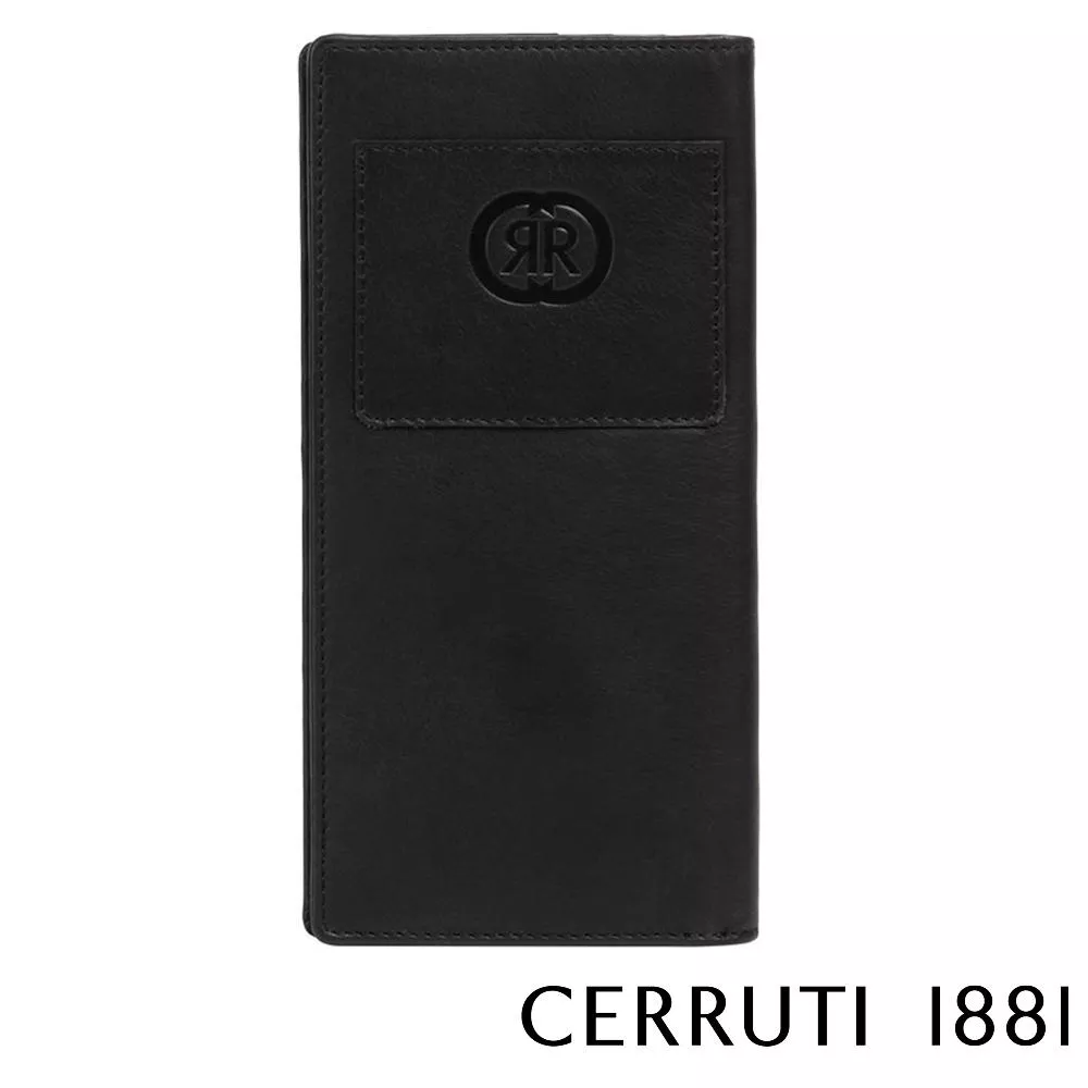 【Cerruti 1881】義大利頂級小牛皮12卡對開長夾 (CEPU05708M)