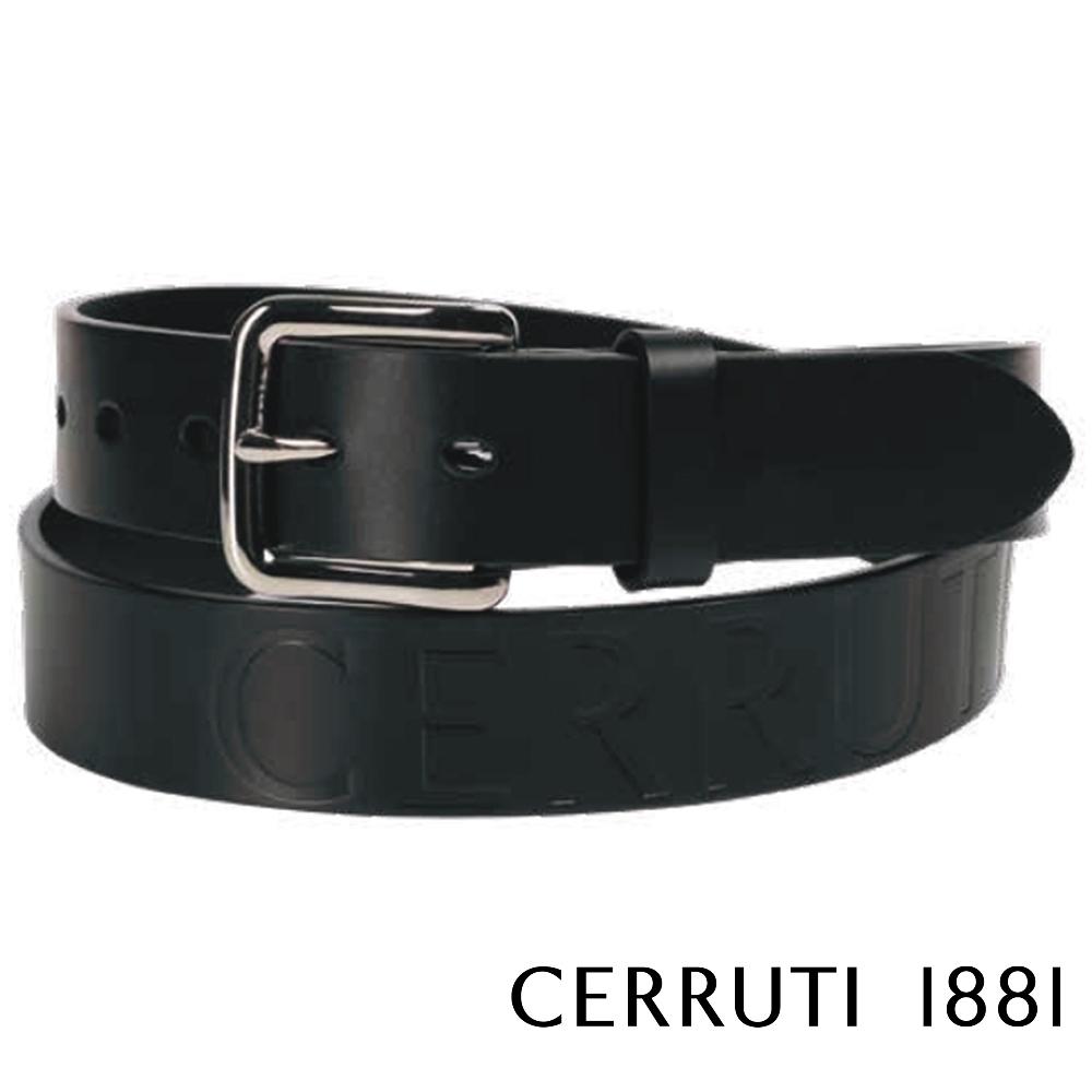 【Cerruti 1881】限量2折 義大利頂級小牛皮皮帶 全新專櫃展示品 (CECU06064M)