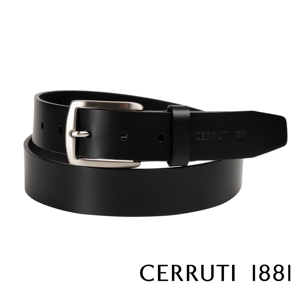 【Cerruti 1881】限量2折 義大利頂級小牛皮皮帶 全新專櫃展示品 (CECU06069M)