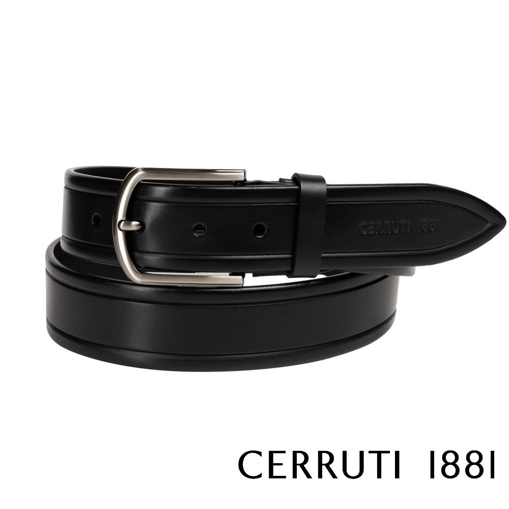 【Cerruti 1881】限量2折 義大利頂級小牛皮皮帶 全新專櫃展示品 (CECU06072M)