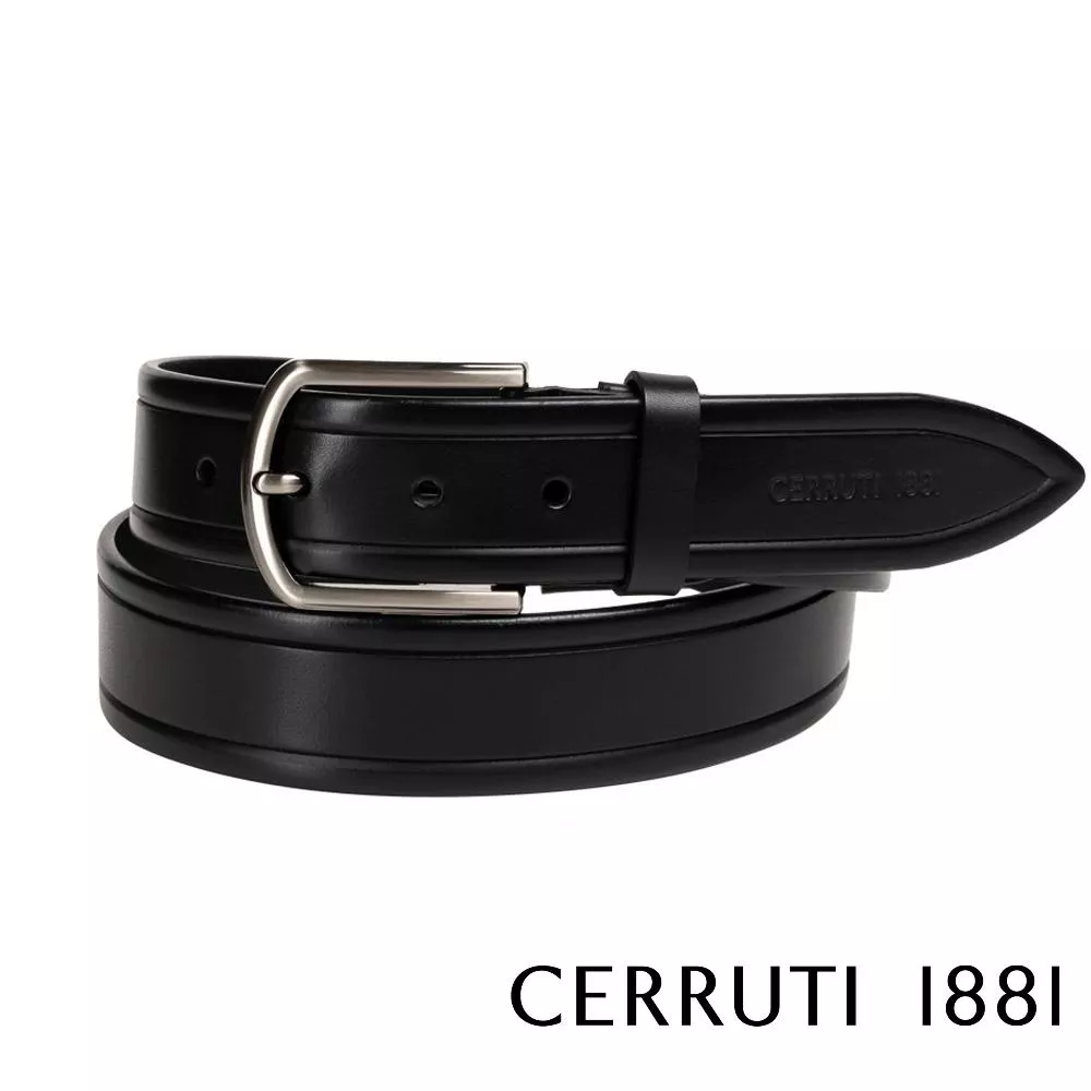 【Cerruti 1881】義大利頂級小牛皮皮帶 (CECU06072M)