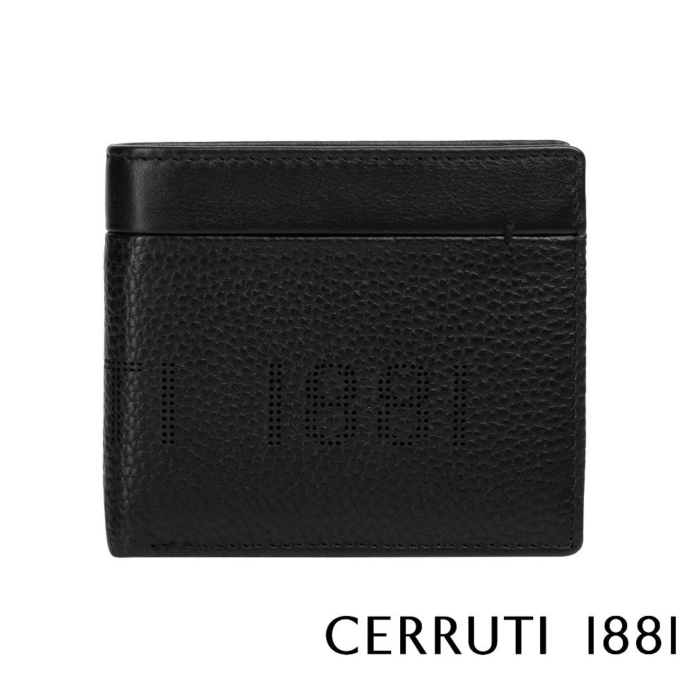 【Cerruti 1881】限量2折 義大利頂級小牛皮4卡皮夾 全新專櫃展示品 (CEPU05546M)