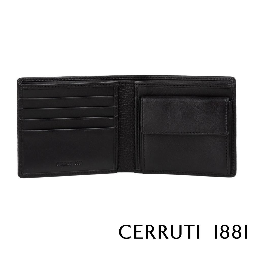 【Cerruti 1881】限量2折 義大利頂級小牛皮4卡皮夾 全新專櫃展示品 (CEPU05546M)