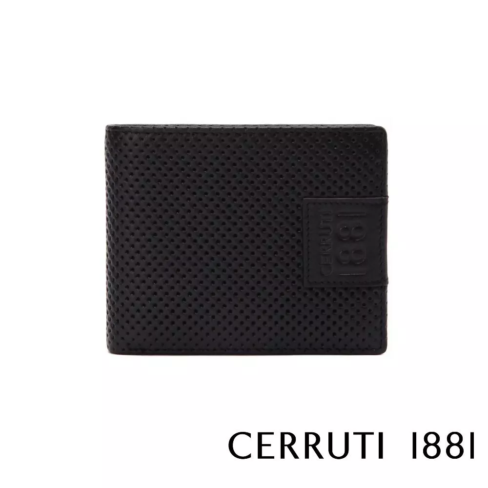 【Cerruti 1881】限量2折 義大利頂級小牛皮4卡皮夾 全新專櫃展示品 (CEPU05540M)