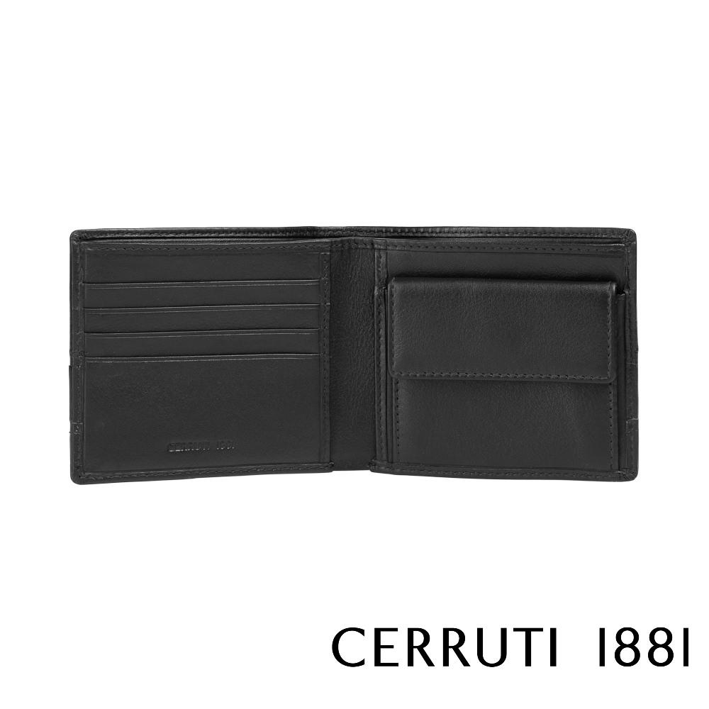 【Cerruti 1881】限量2折 義大利頂級小牛皮4卡皮夾 全新專櫃展示品 (CEPU05540M)