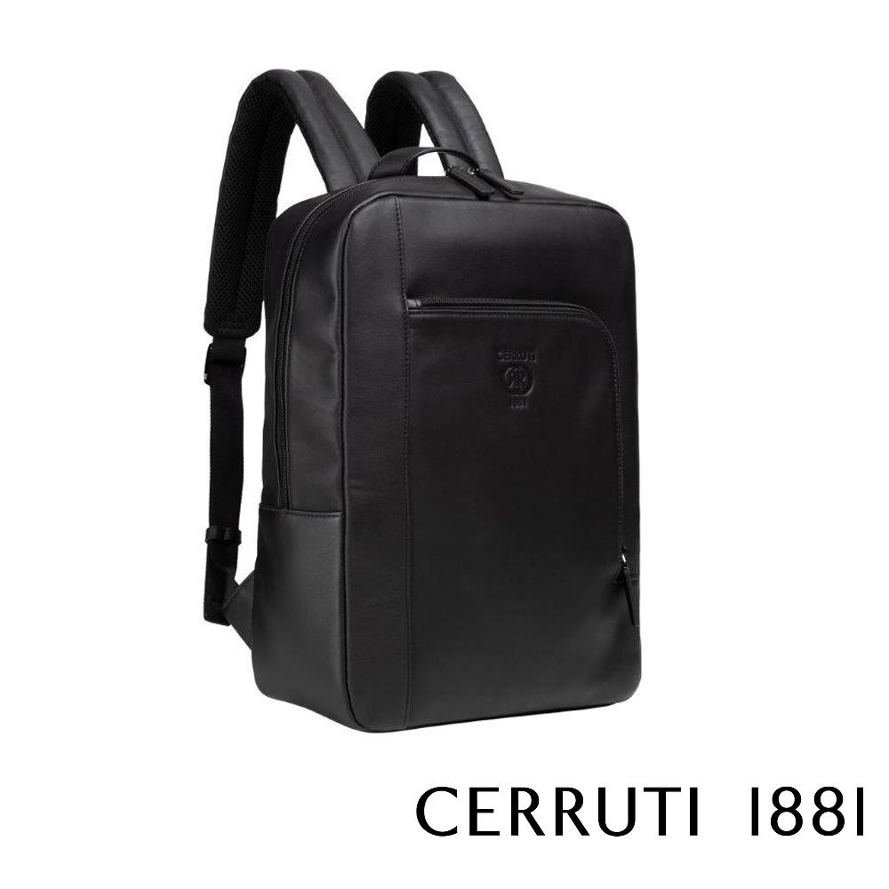 【Cerruti 1881】限量2折 義大利頂級小牛皮後背包 全新專櫃展示品 (CEZA06225M)