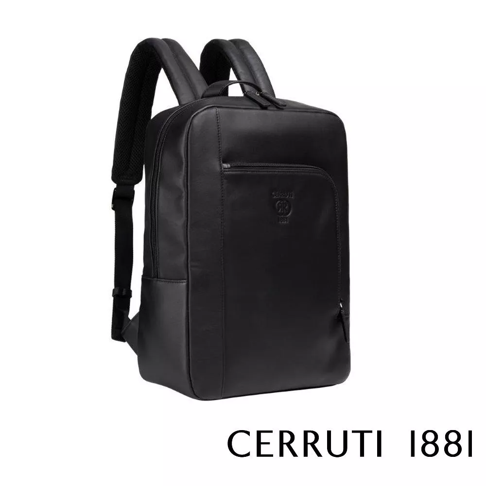 【Cerruti 1881】限量2折 義大利頂級小牛皮後背包 全新專櫃展示品 (CEZA06225M)