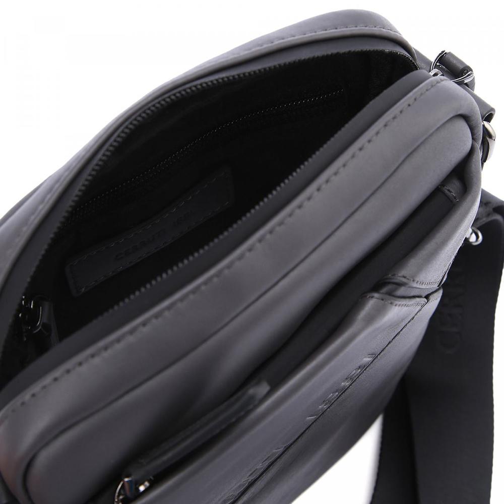 【Cerruti 1881】限量2折 義大利頂級小牛皮側背包肩背包 全新專櫃展示品 (CEBO06256M)