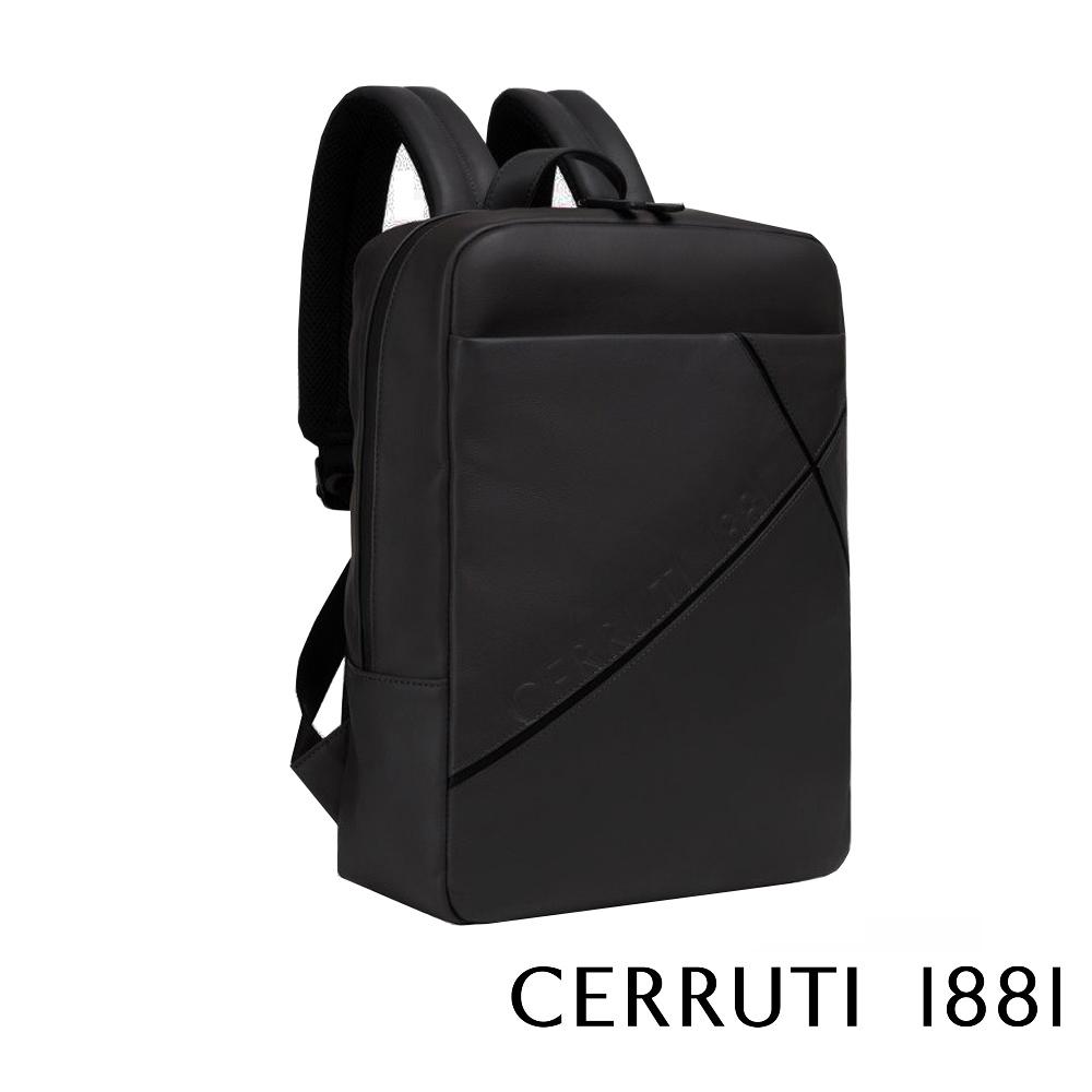 【Cerruti 1881】限量2折 義大利頂級小牛皮後背包 全新專櫃展示品 (CEZA06252M)