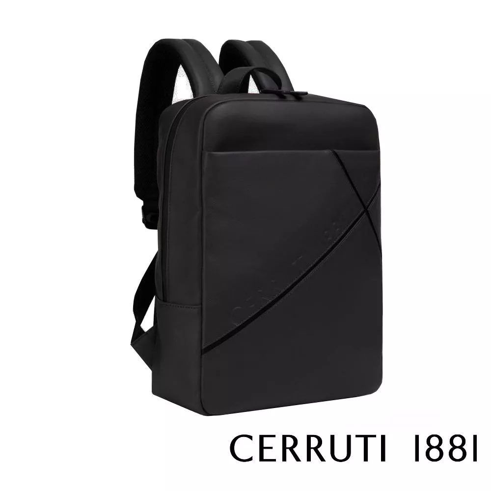 【Cerruti 1881】限量2折 義大利頂級小牛皮後背包 全新專櫃展示品 (CEZA06252M)