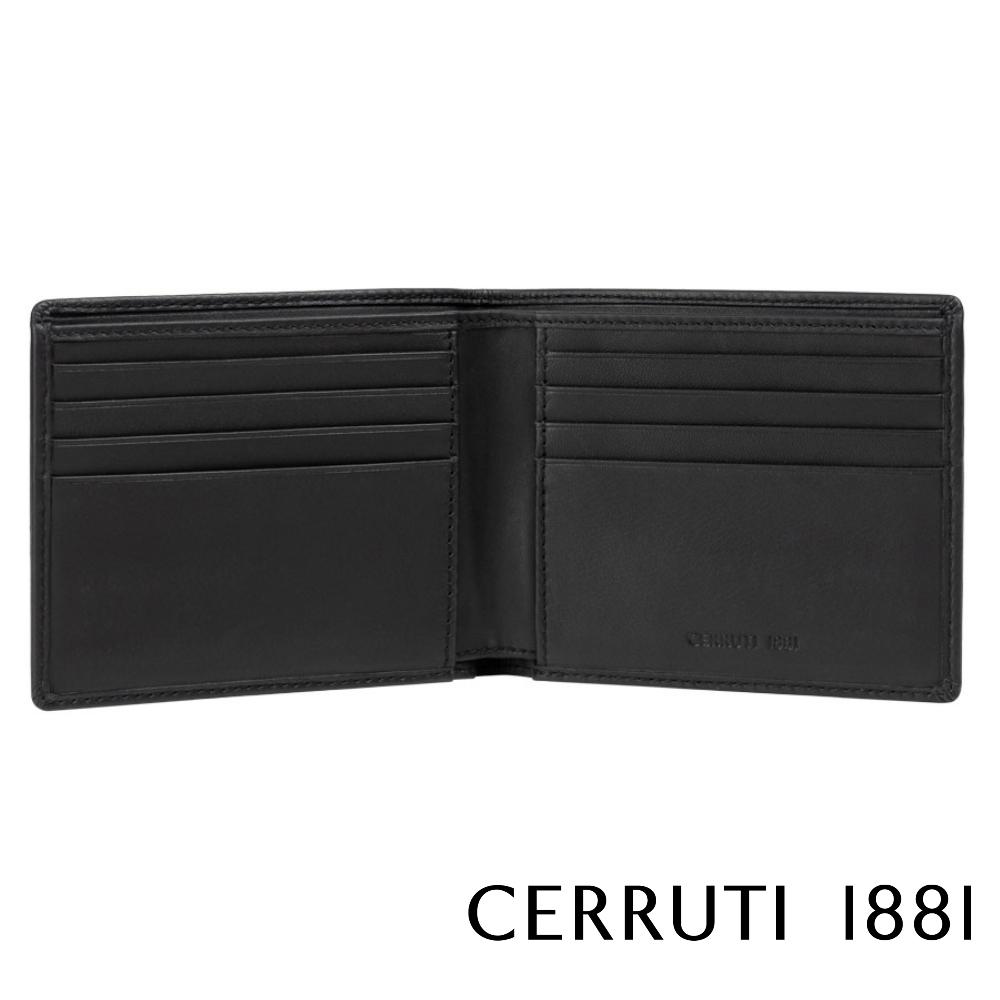 【Cerruti 1881】限量2折 義大利頂級小牛皮8卡皮夾 全新專櫃展示品 (CEPU05546M)