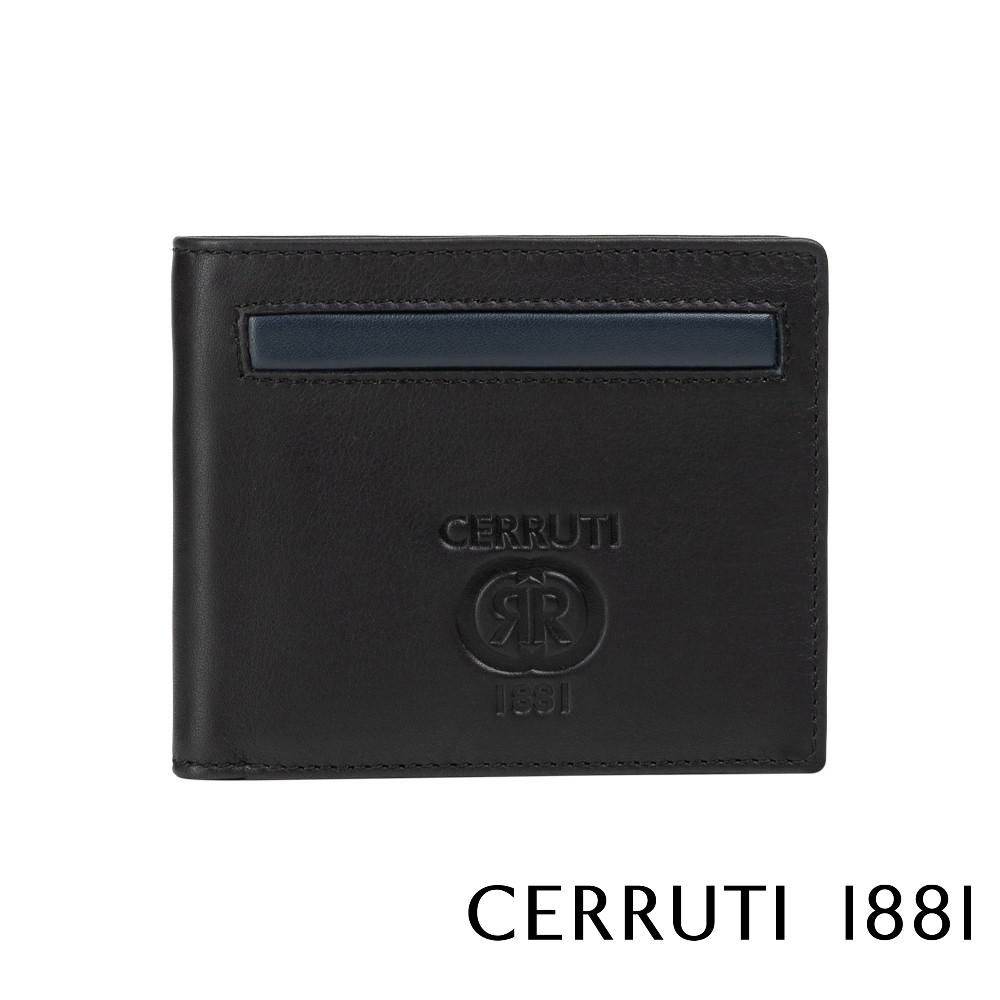 【Cerruti 1881】限量2折 義大利頂級小牛皮8卡皮夾 全新專櫃展示品 (CEPU05702M)