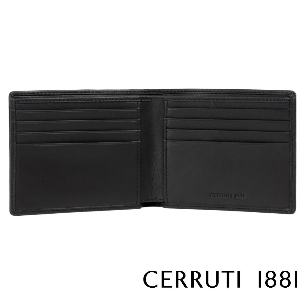 【Cerruti 1881】限量2折 義大利頂級小牛皮8卡皮夾 全新專櫃展示品 (CEPU05702M)