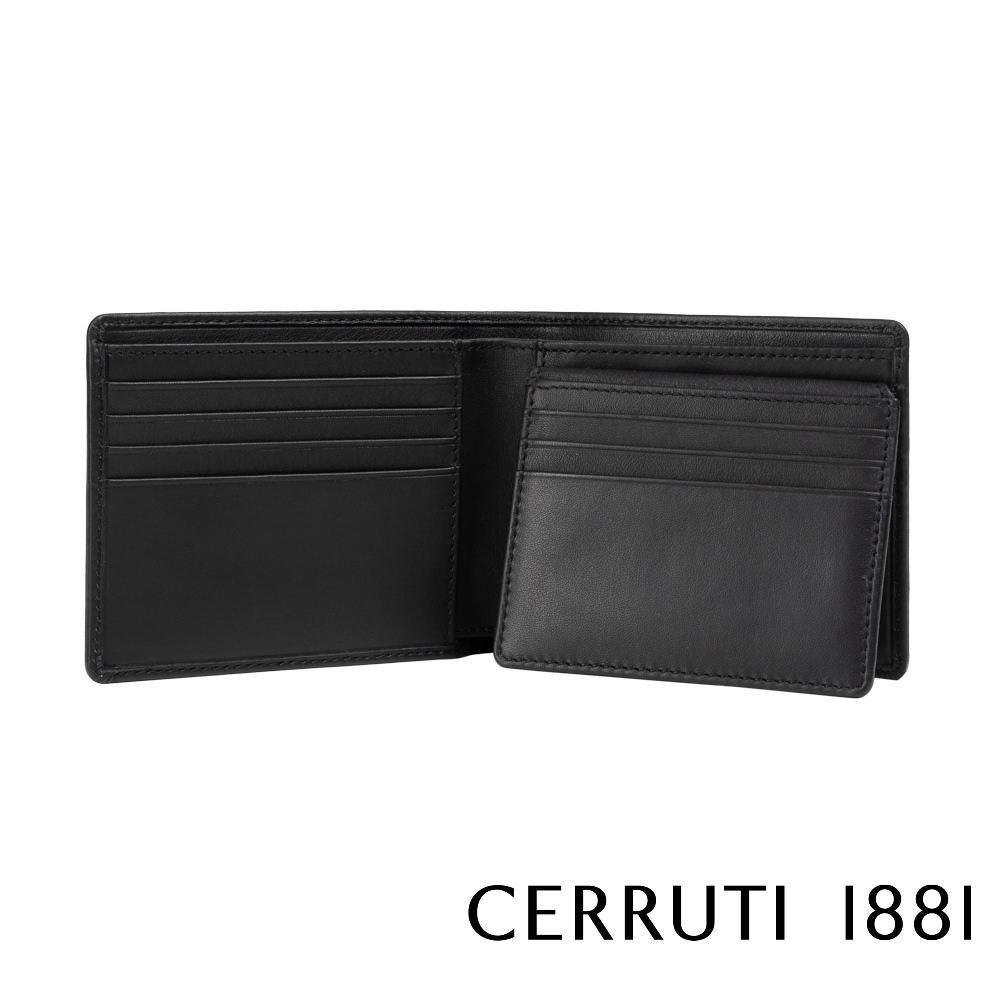 【Cerruti 1881】限量2折 義大利頂級小牛皮12卡皮夾 全新專櫃展示品 (CEPU05703M)