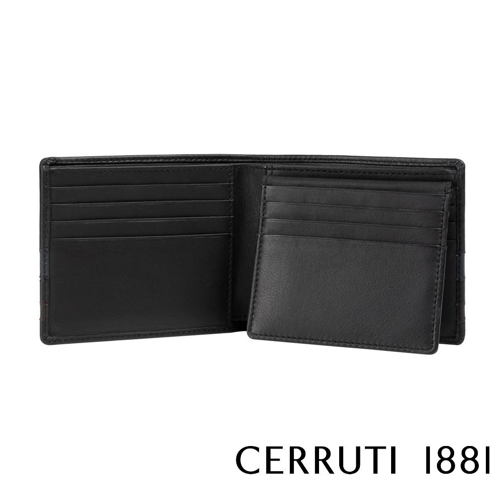 【Cerruti 1881】限量2折 義大利頂級小牛皮12卡皮夾 全新專櫃展示品 (CEPU05696M)