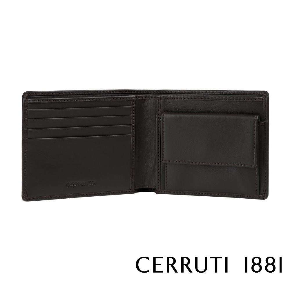 【Cerruti 1881】限量2折 義大利頂級小牛皮4卡皮夾 全新專櫃展示品 (CEPU05707M)