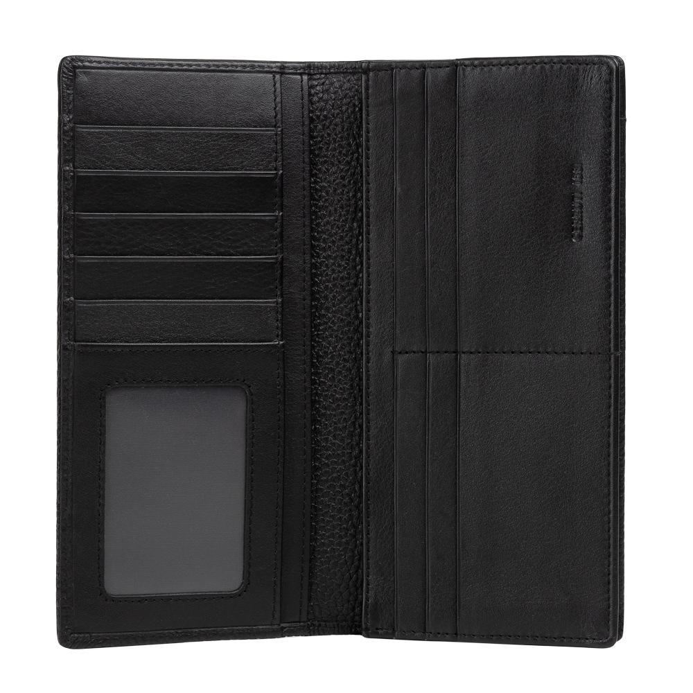 【Cerruti 1881】限量2折 義大利頂級小牛皮12卡對開長夾 全新專櫃展示品(CEPU05547M)