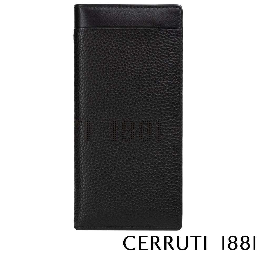 【Cerruti 1881】限量2折 義大利頂級小牛皮12卡對開長夾 全新專櫃展示品(CEPU05547M)