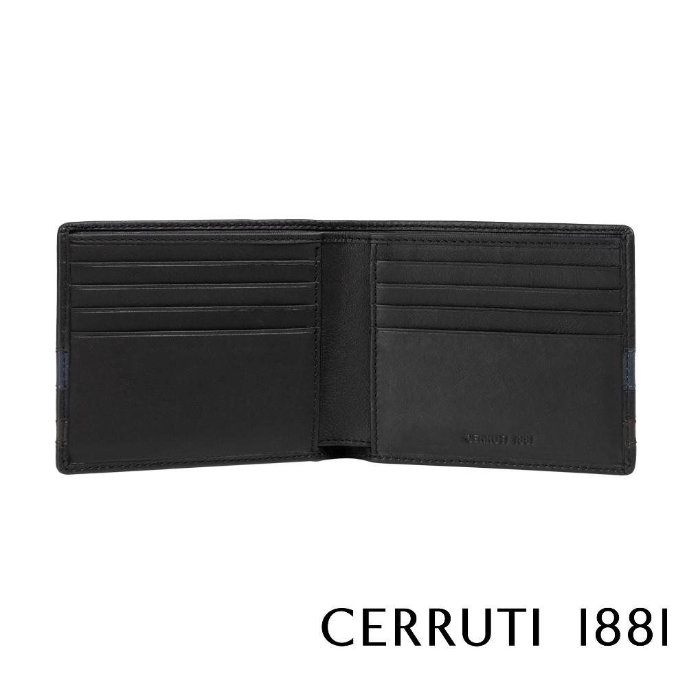 【Cerruti 1881】限量2折 義大利頂級小牛皮8卡皮夾 全新專櫃展示品 (CEPU05399M)
