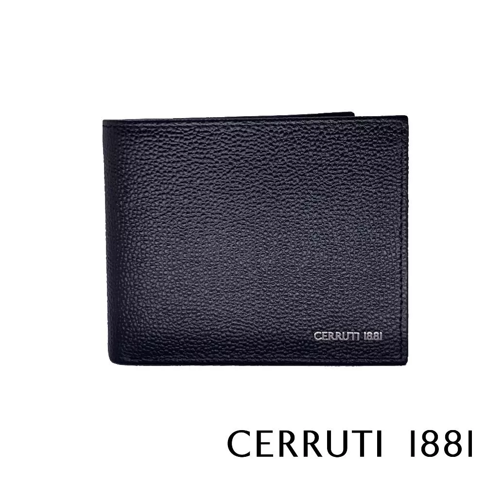 【Cerruti 1881】限量2折 義大利頂級小牛皮8卡皮夾 全新專櫃展示品 (CEPU05399M)