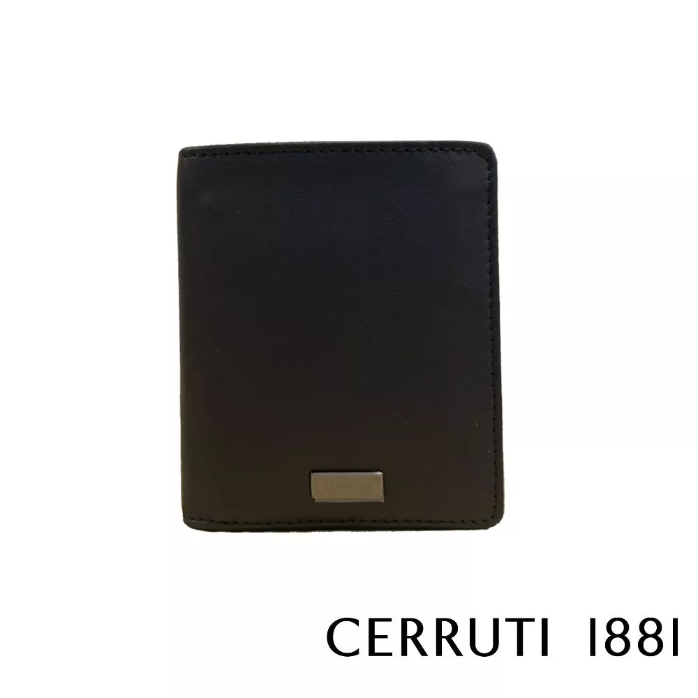 【Cerruti 1881】限量2折 義大利頂級小牛皮6卡皮夾 全新專櫃展示品 (CEPU05433M)