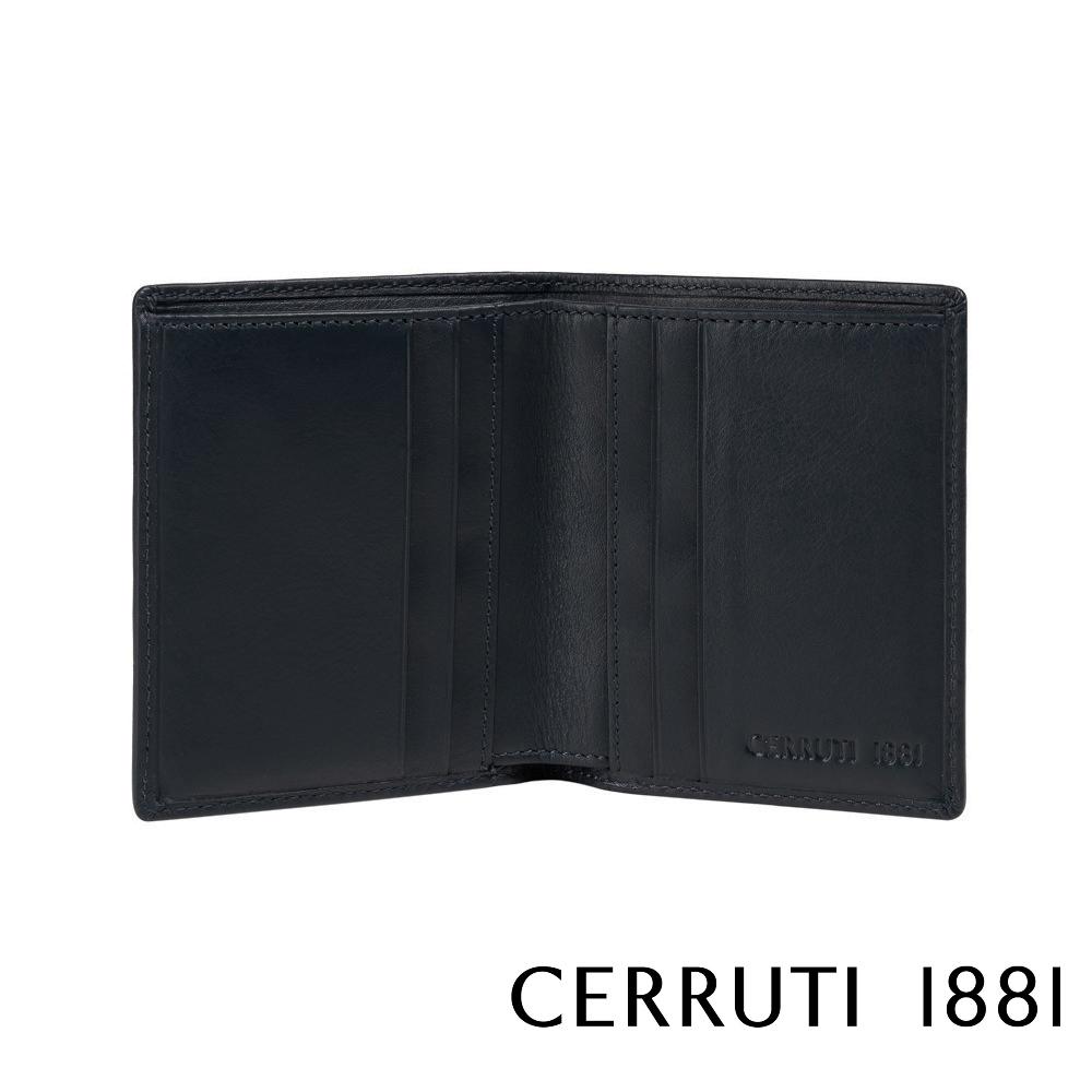 【Cerruti 1881】限量2折 義大利頂級小牛皮6卡皮夾 全新專櫃展示品 (CEPU05433M)