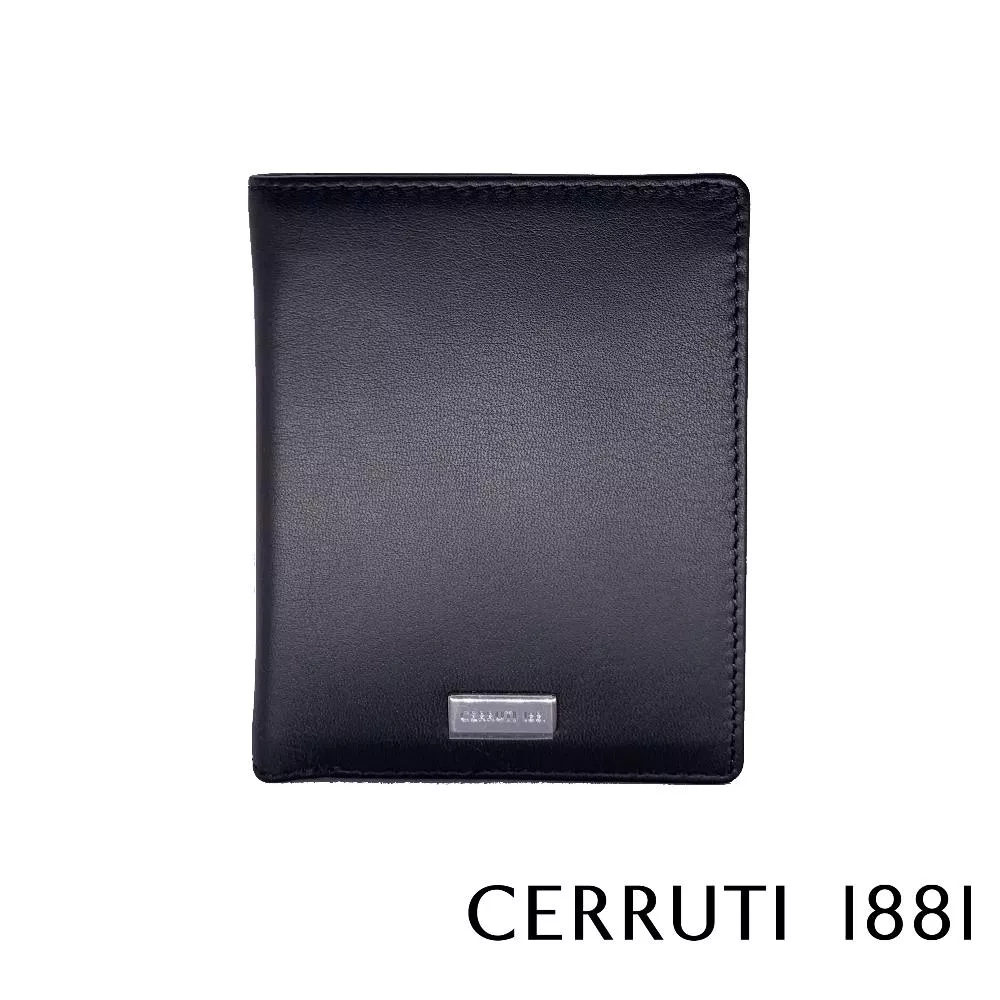 【Cerruti 1881】義大利頂級小牛皮9卡透明窗短夾皮夾 (CEPU05434M)