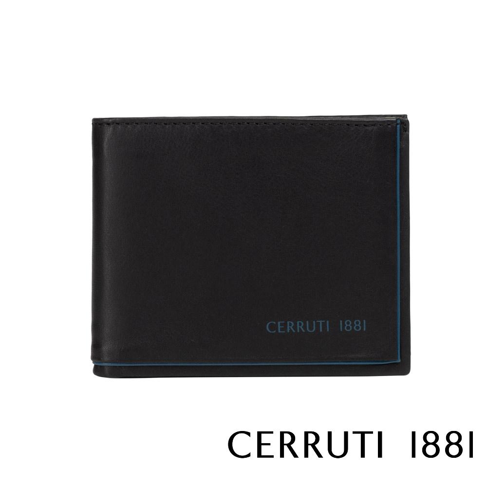 【Cerruti 1881】限量2折 義大利頂級小牛皮8卡皮夾 全新專櫃展示品 (CEPU05421M)