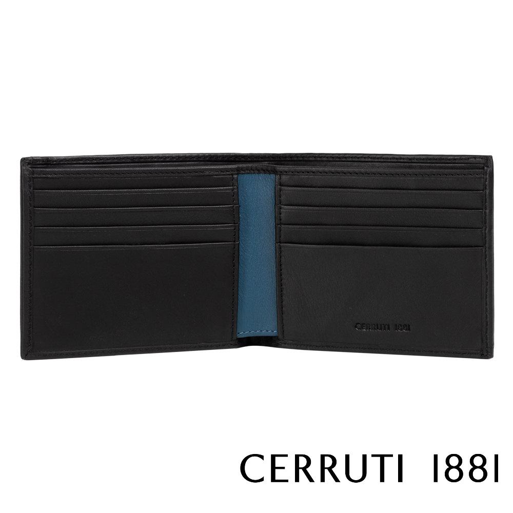 【Cerruti 1881】限量2折 義大利頂級小牛皮8卡皮夾 全新專櫃展示品 (CEPU05421M)