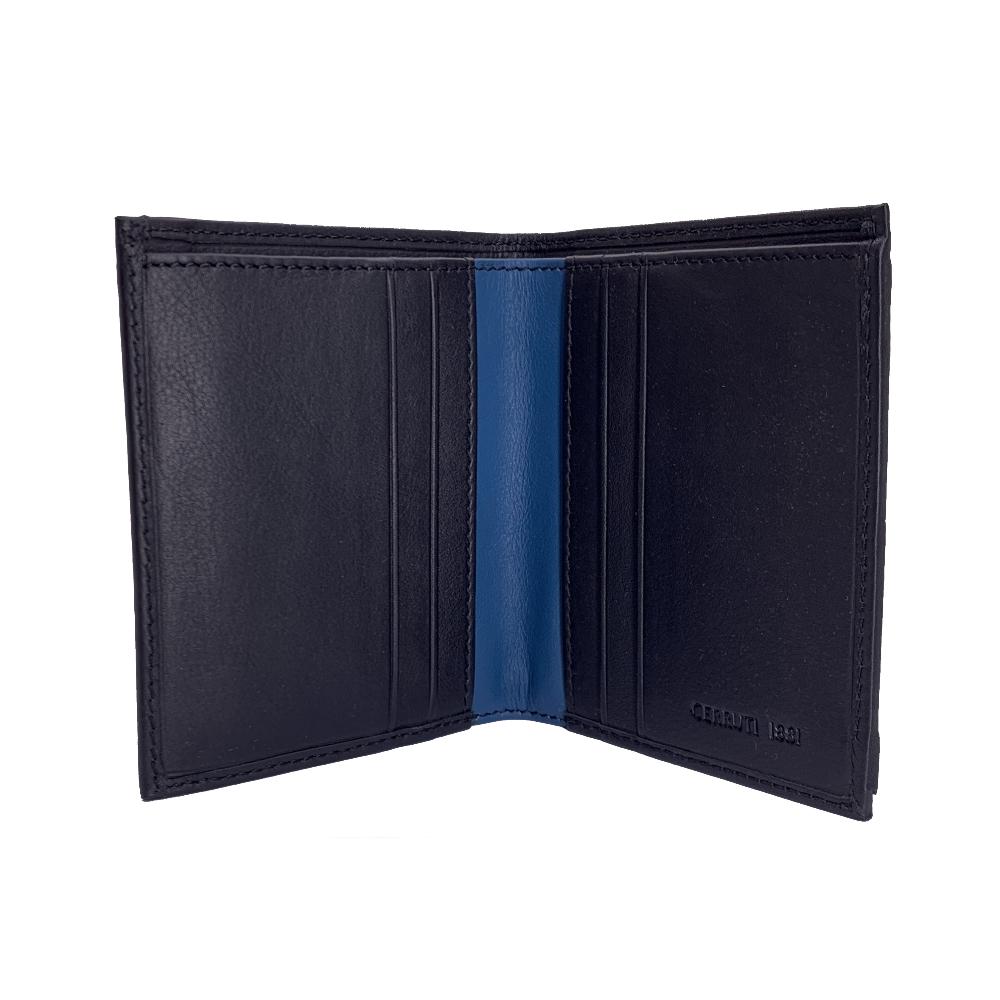 【Cerruti 1881】限量2折 義大利頂級小牛皮6卡皮夾 全新專櫃展示品 (CEPU05427M)