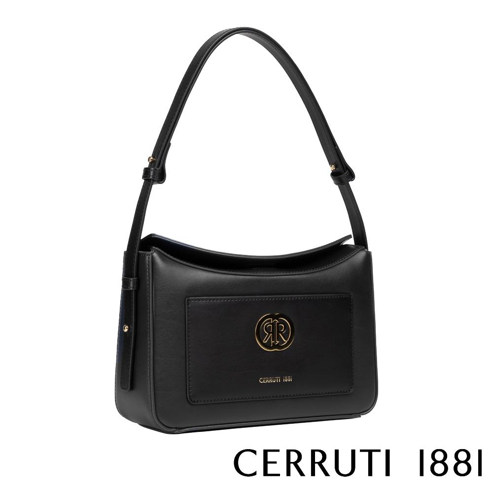 【Cerruti 1881】限量2折 義大利頂級小牛皮側背包肩背包 全新專櫃展示品 (CEBA05636M)