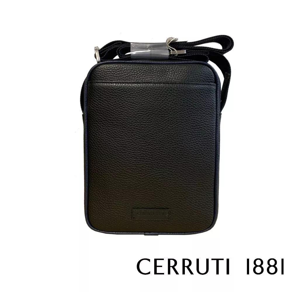 【Cerruti 1881】義大利頂級小牛皮側背包肩背包 (CEBO06094M)