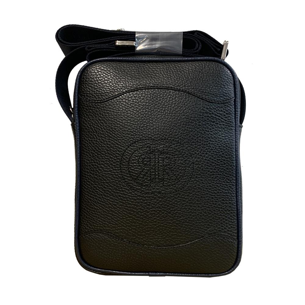 【Cerruti 1881】限量2折 義大利頂級小牛皮側背包肩背包 全新專櫃展示品 (CEBO06094M)