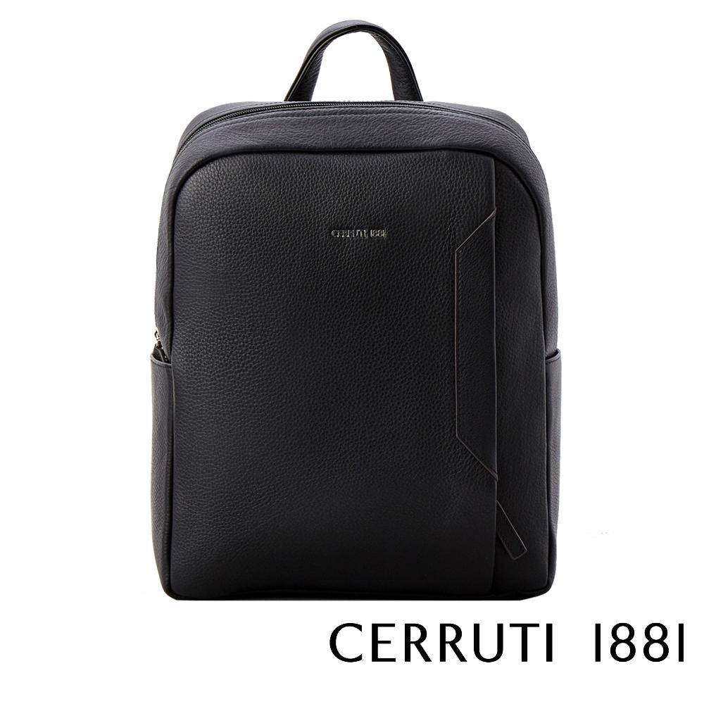 【Cerruti 1881】限量2折 義大利頂級小牛皮後背包 全新專櫃展示品 (CEZA05323M)