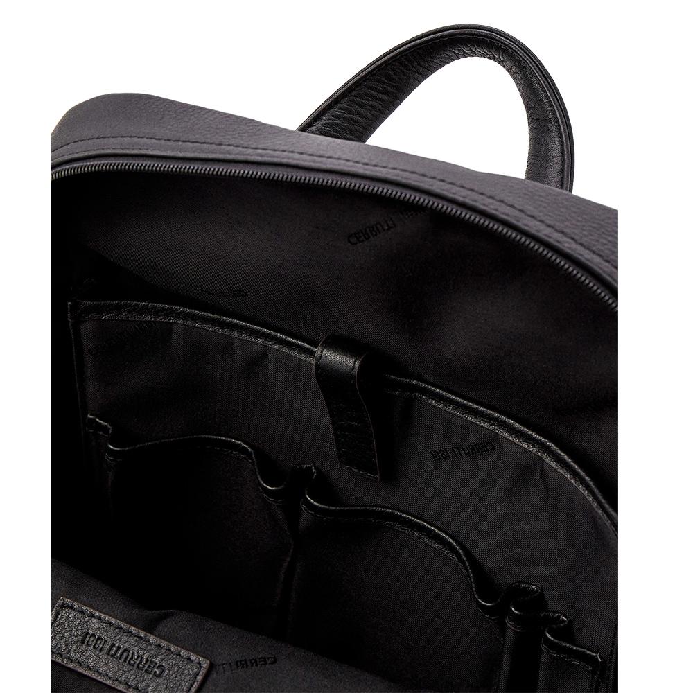 【Cerruti 1881】限量2折 義大利頂級小牛皮後背包 全新專櫃展示品 (CEZA05323M)
