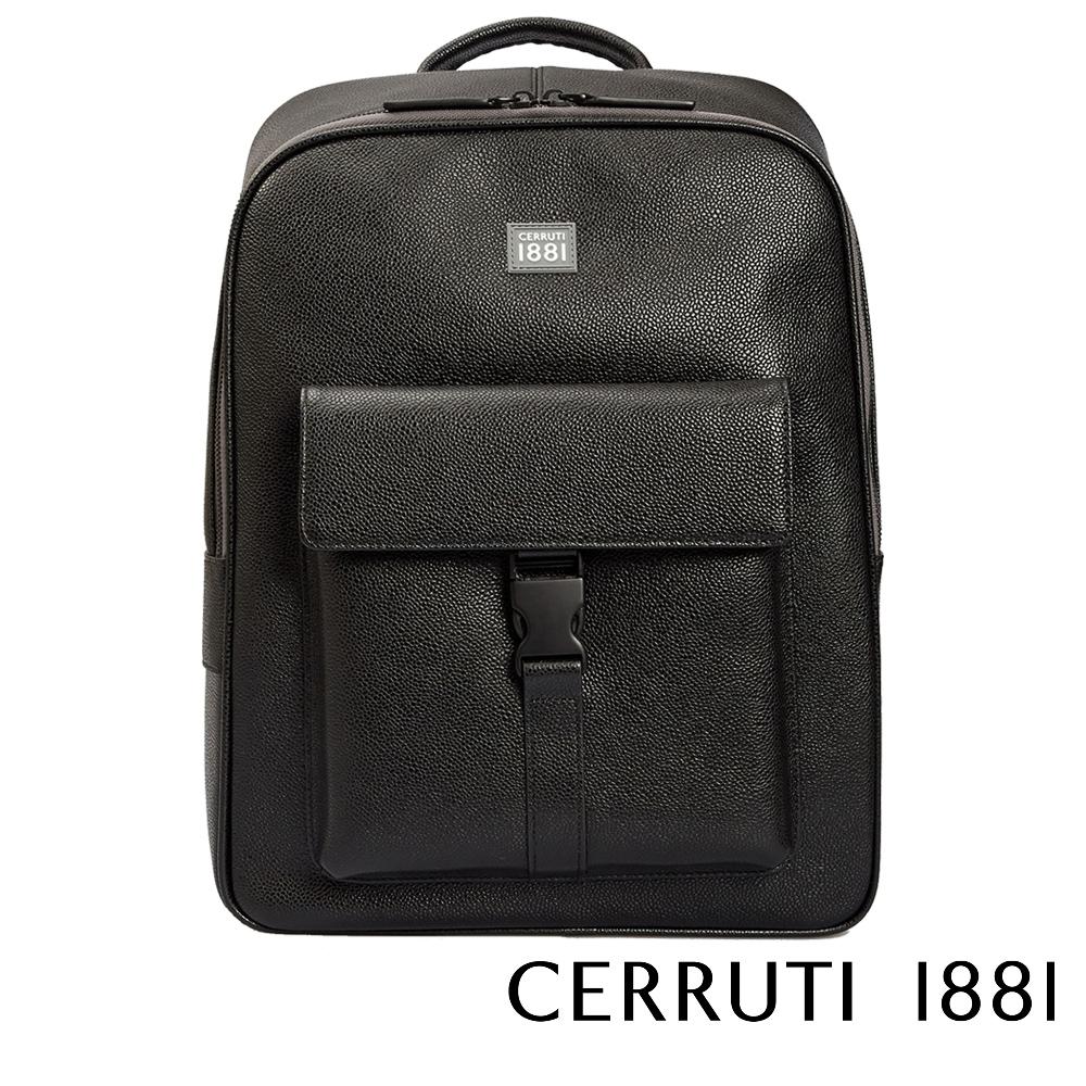 【Cerruti 1881】限量2折 義大利頂級小牛皮後背包 全新專櫃展示品 (CEZA05340M)