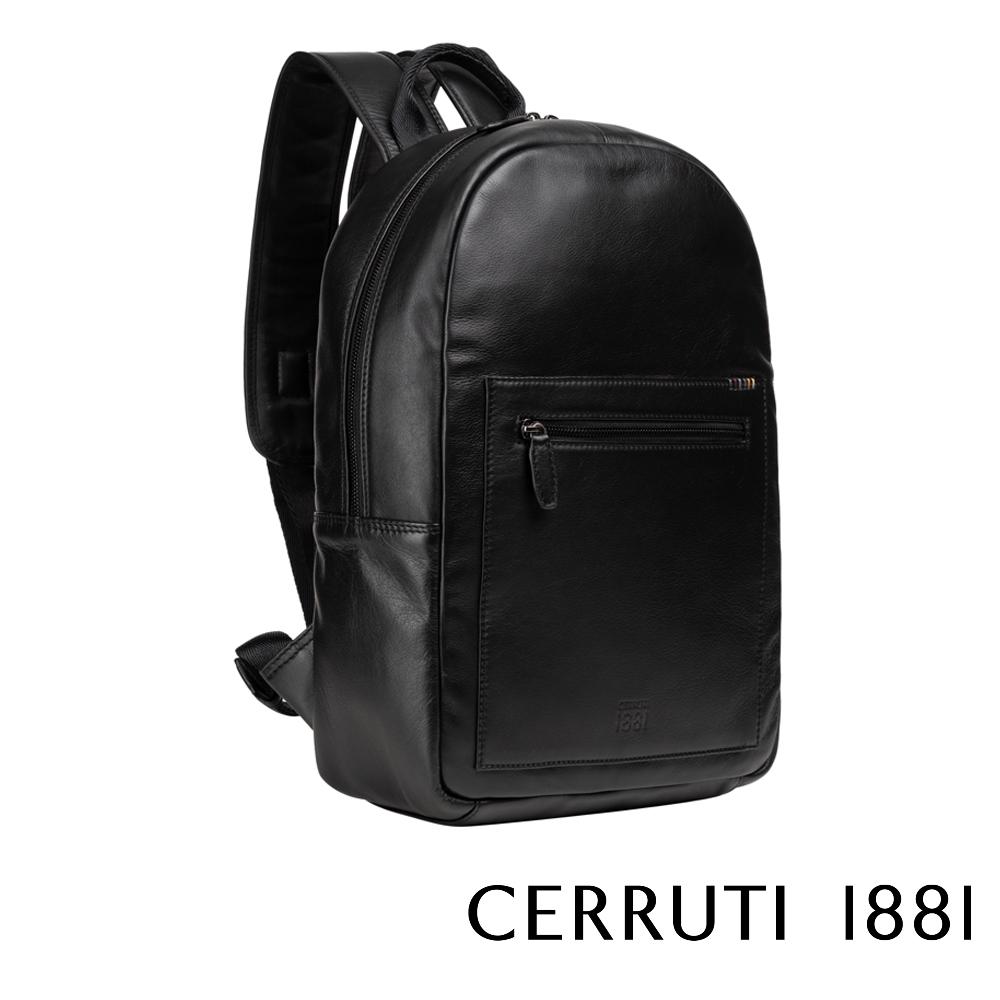 【Cerruti 1881】限量2折 義大利頂級小牛皮後背包 全新專櫃展示品 (CEZA05660M)