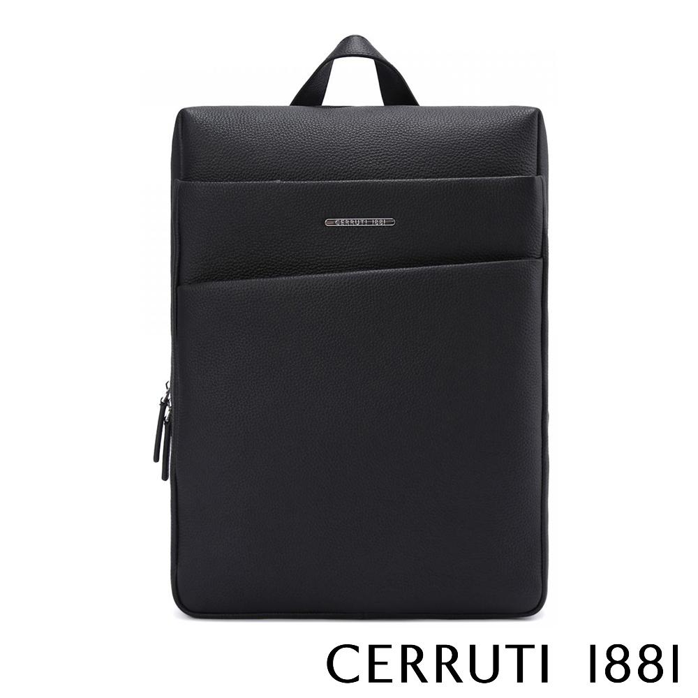 【Cerruti 1881】限量2折 義大利頂級小牛皮後背包 全新專櫃展示品 (CEZA05904M)