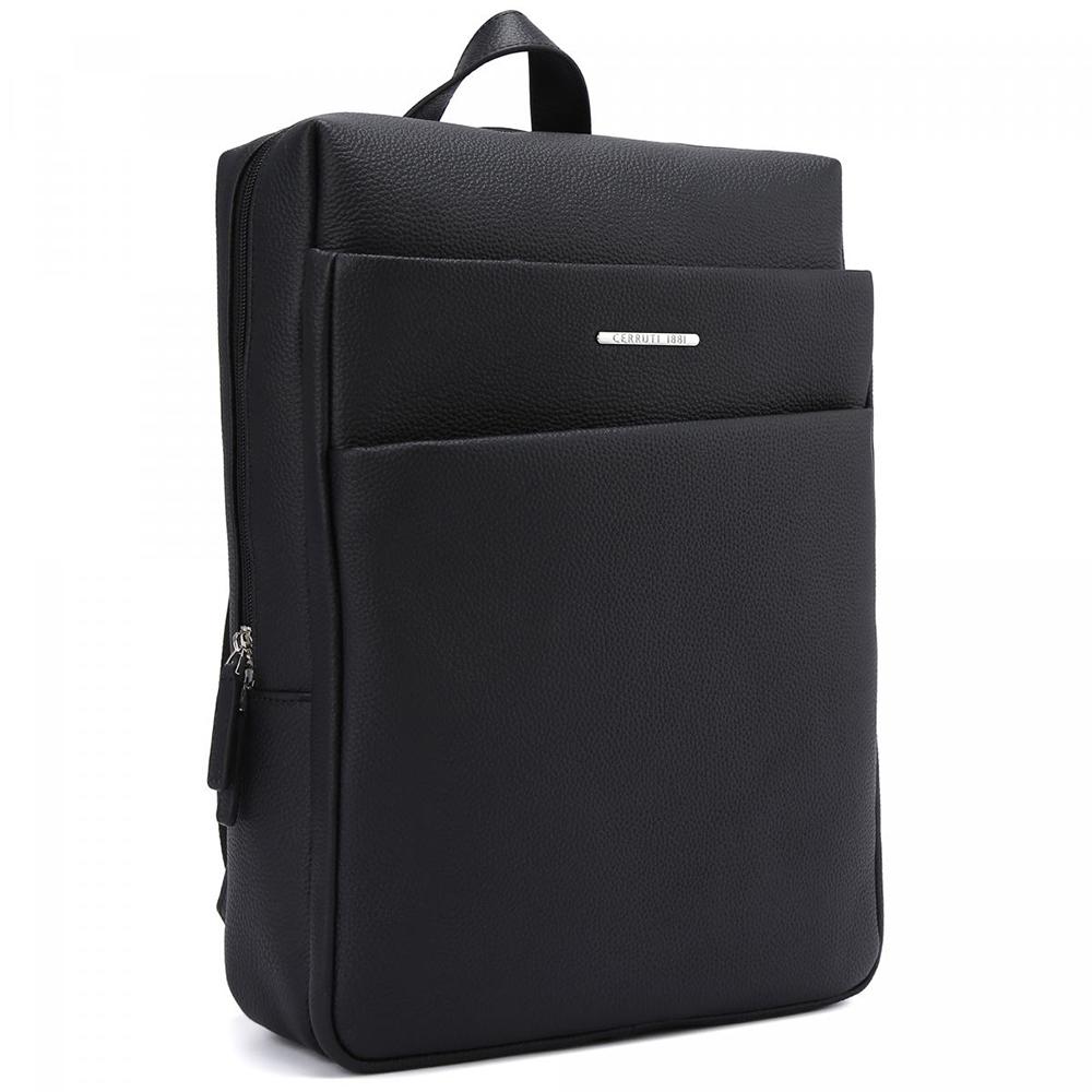 【Cerruti 1881】限量2折 義大利頂級小牛皮後背包 全新專櫃展示品 (CEZA05904M)