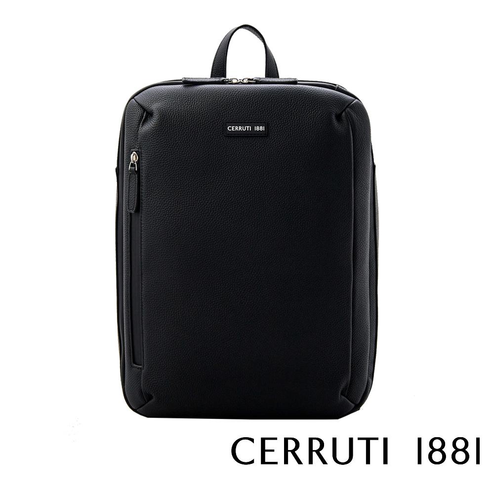 【Cerruti 1881】限量2折 義大利頂級小牛皮後背包 全新專櫃展示品 (CEZA05934M)