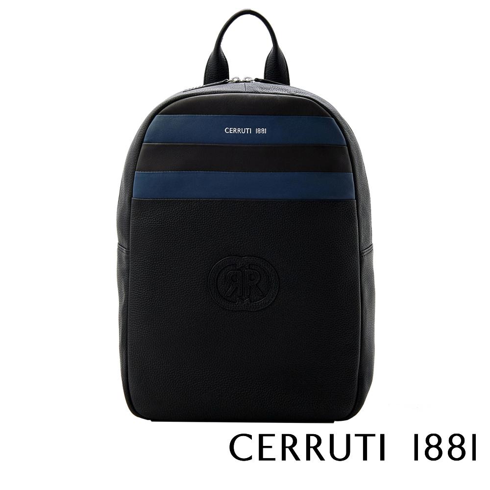 【Cerruti 1881】限量2折 義大利頂級小牛皮後背包 全新專櫃展示品 (CEZA06050M)