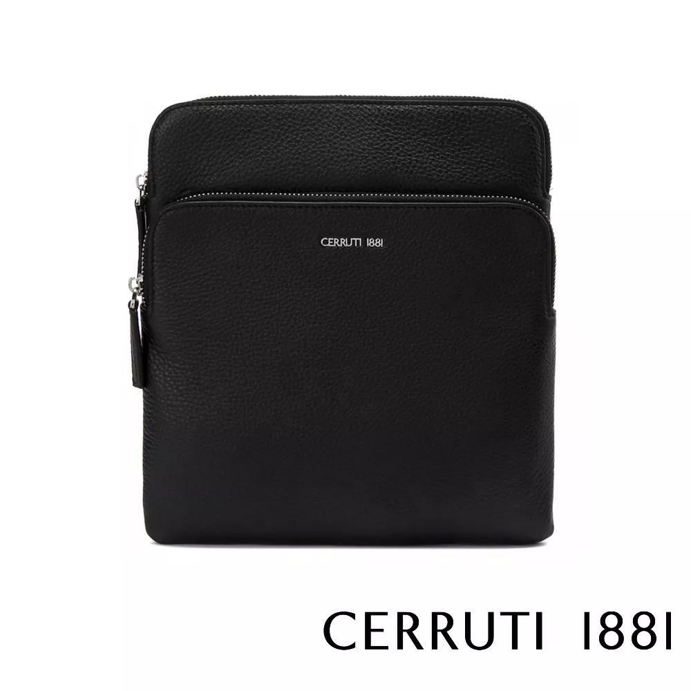 【Cerruti 1881】義大利頂級小牛皮側背包肩背包 (CEBO04805M)