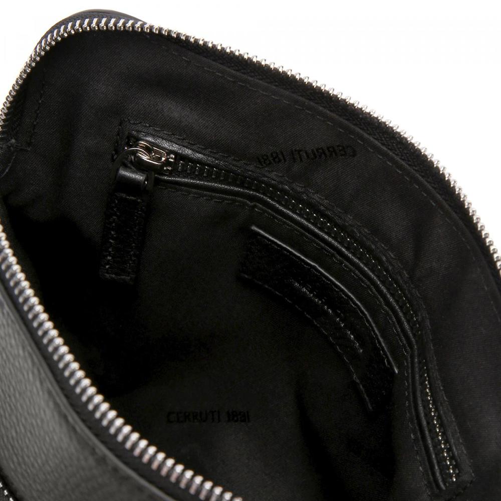 【Cerruti 1881】限量2折 義大利頂級小牛皮側背包肩背包 全新專櫃展示品 (CEBO04805M)