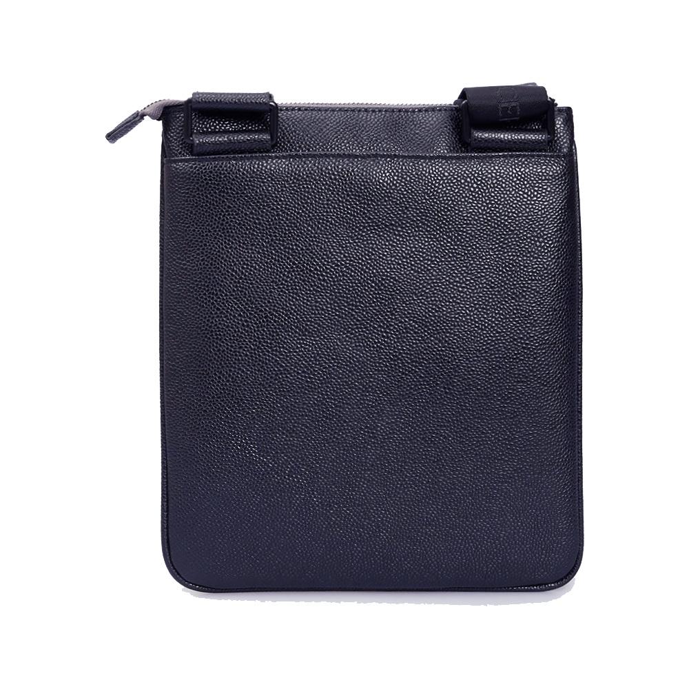 【Cerruti 1881】限量2折 義大利頂級小牛皮側背包肩背包 全新專櫃展示品 (CEBO05342M)